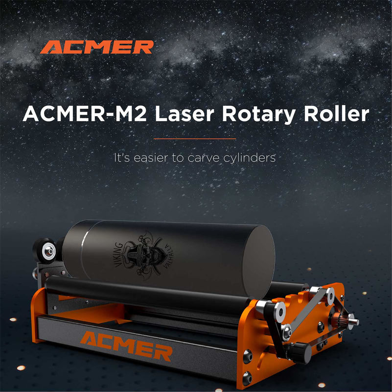Acmer M2 Laser Engraver Rotary Roller Y Axis Rotary 360 Degree Roller Laser Graveur