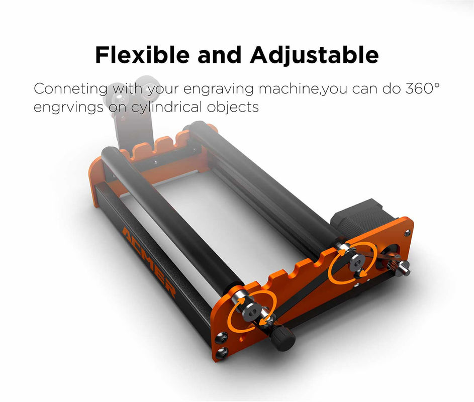 Acmer M2 Laser Engraver Rotary Roller Y Axis Rotary 360 Degree Roller Laser Graveur