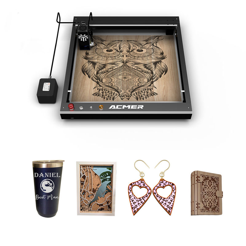 400x400mm Wood Laser Cutting Machine AC 110V / 220V Laser Cutter For Wood And Acrylic