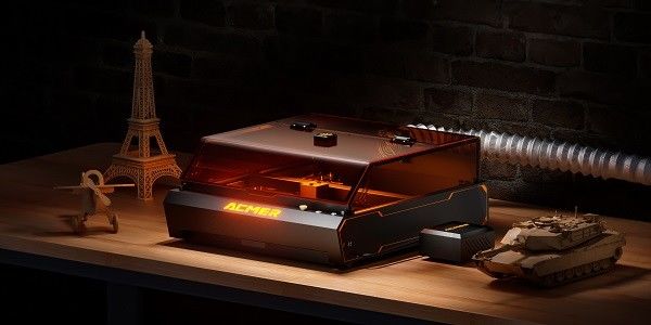 Enclosed Dual Laser Engraver 2W Fiber and IR＆Diode 96W Power 400*390mm Working Area