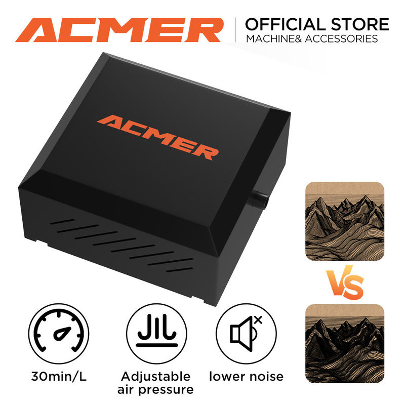 1.8kg 110V-220V Laser Engraver Air Assist Pump EU I US I UK Plug 5.0-5.5 M/s Air Speed