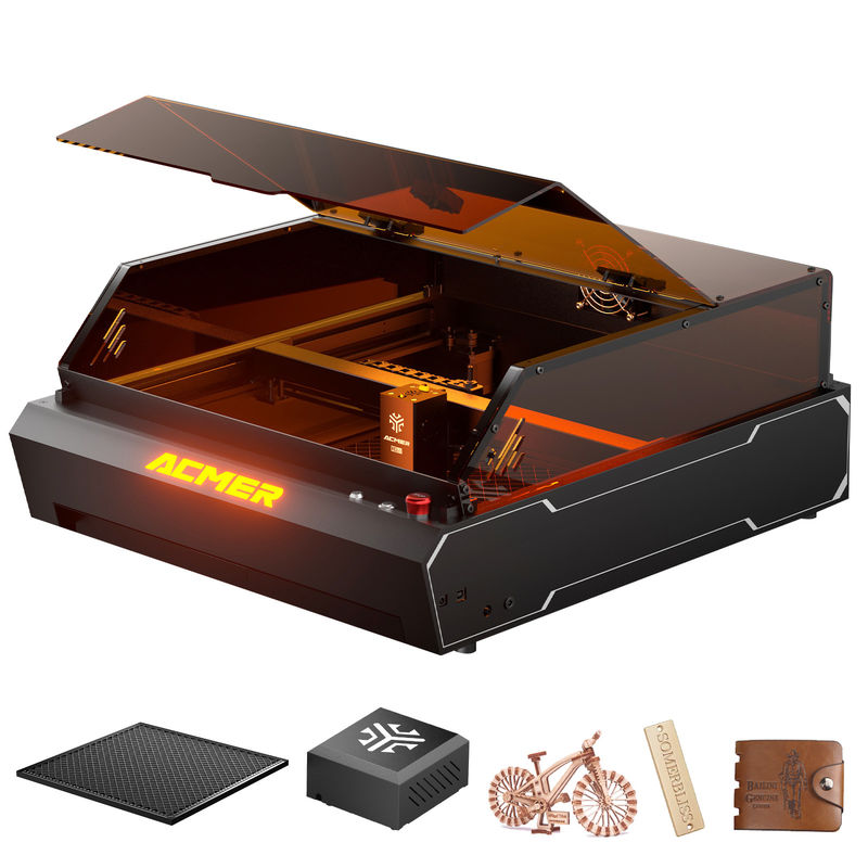 2 In 1 Dual Laser Laser Engraving Cutting Machine 390x400mm Engraving Working Area