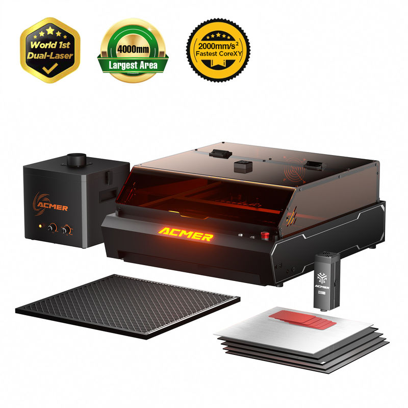 High Powerful ACMER 48W  Diode Laser Cutter For Wood And Some Dark Opaque Acrylic