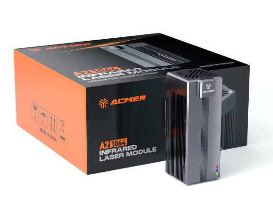 ACMER 00.3mm Circular Laser Spot 1064nm,2W IR Dual Laser Module Kit For Engraving Metal/Gold/Silver/Platinum/Copper