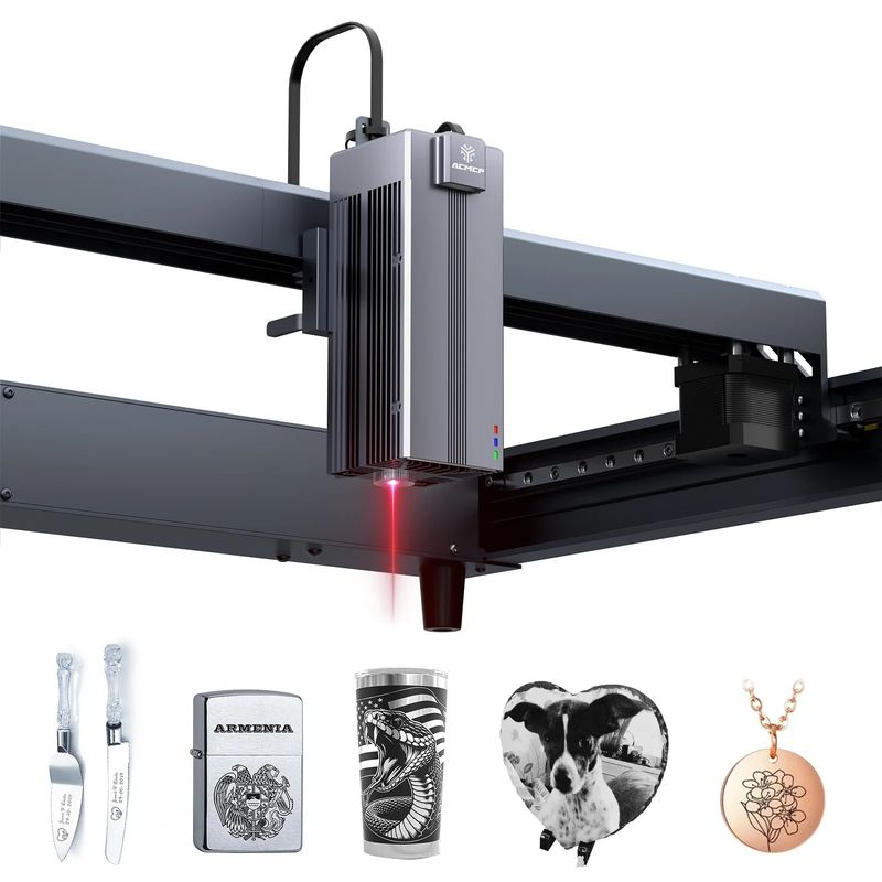 ACMER P2 IR 2w Fiber Laser Engraver 0.03mm Ultra-fine Spot For Metal Plastic Rock Acrylic